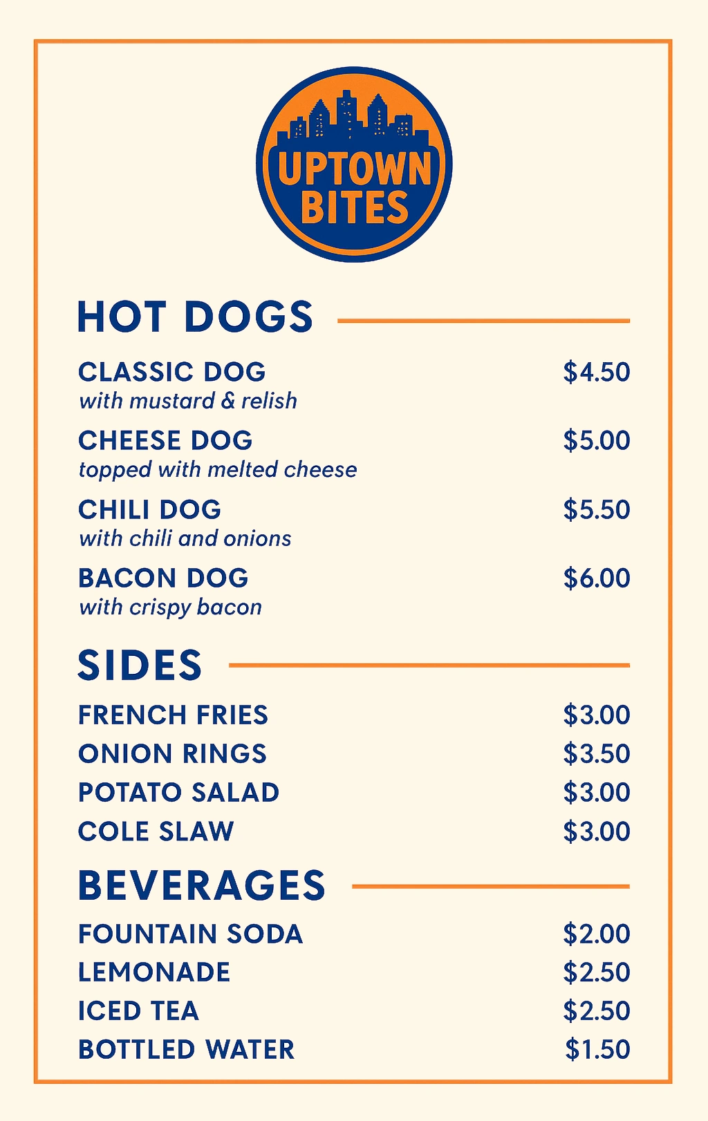 Future Menu!